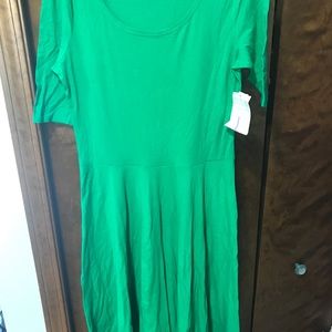 Lularoe Nicole size Large bright green NWT